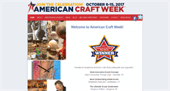 Desktop Screenshot of americancraftweek.com